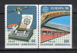 Poštové známky Grécko 1988 Európa CEPT Mi# 1685-86 C Kat 17€
