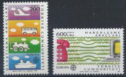 Poštové známky Turecko 1988 Európa CEPT Mi# 2808-09 Kat 18€