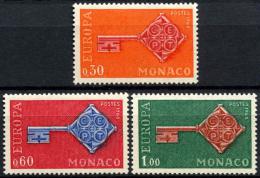 Poštové známky Monako 1968 Európa CEPT Mi# 879-81