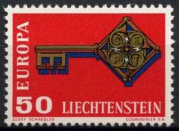 Poštová známka Lichtenštajnsko 1968 Európa CEPT Mi# 495