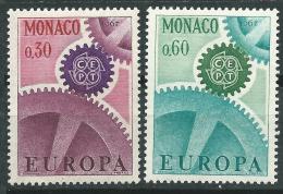 Poštové známky Monako 1967 Európa CEPT Mi# 870-71