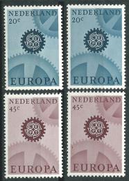 Poštové známky Holandsko 1967 Európa CEPT Mi# 878-79 x,y Kat 5€