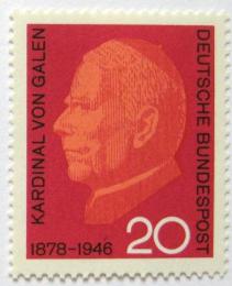 Poštová známka Nemecko 1966 Kardinál von Galen Mi# 505