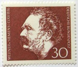 Poštová známka Nemecko 1966 Werner von Siemens Mi# 528