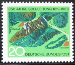 Poštová známka Nemecko 1969 Moøské plynové potrubí Mi# 602