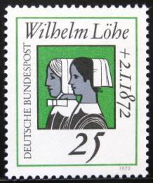 Poštová známka Nemecko 1972 Wilhelm Löhe Mi# 710