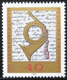 Poštová známka Nemecko 1972 Poštovní múzeum Mi# 739