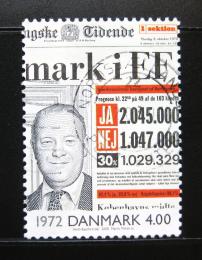 Poštová známka Dánsko 2000 Noviny z roku 1972 Mi# 1263