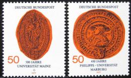 Poštové známky Nemecko 1977 Univerzitní peèetì Mi# 938-39