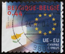 Poštová známka Belgicko 2004 Vlajka Cyprusu Mi# 3342