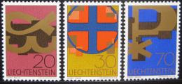 Poštové známky Lichtenštajnsko 1967 Køes�anské symboly Mi# 482-84