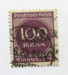 Poštová známka Nemecko 1923 Nominálna hodnota Mi# 268