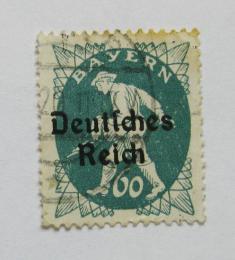 Poštová známka Nemecko 1920 Rozsévaè, pretlaè Mi# 126