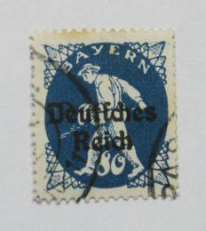 Poštová známka Nemecko 1920 Rozsévaè, pretlaè Mi# 128