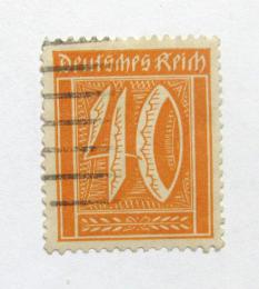 Poštová známka Nemecko 1922 Nominálna hodnota Mi# 182