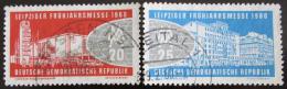 Poštové známky DDR 1960 Lipský ve¾trh Mi# 750-51