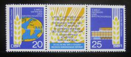 Poštové známky DDR 1970 Potravináøský kongres Mi# 1575-76