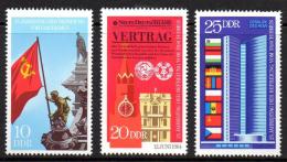 Poštové známky DDR 1970 Výroèí oslobedenia Mi# 1569-71
