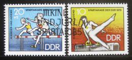 Poštové známky DDR 1970 Spartakiáda mládeže Mi# 1594-95
