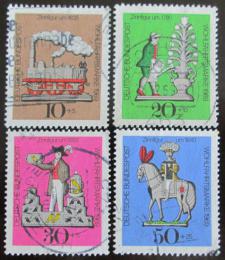 Poštové známky Nemecko 1969 Cínové hraèky Mi# 604-07