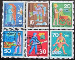 Poštové známky Nemecko 1970 Dobrovolníci Mi# 629-34