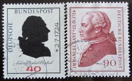 Poštové známky Nemecko 1974 Osobnosti Mi# 806,809