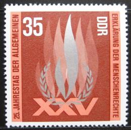 Poštová známka DDR 1973 Lidská práva Mi# 1898
