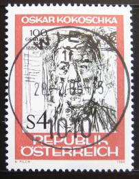 Poštová známka Rakúsko 1986 Portrét, O. Kokoschka Mi# 1841