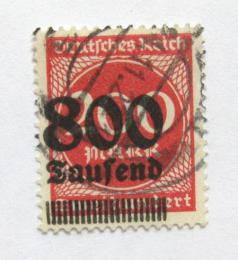 Poštová známka Nemecko 1923 Nominál, pretlaè Mi# 303 Kat 100€