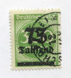 Poštová známka Nemecko 1923 Nominál, pretlaè Mi# 286 Kat 18€