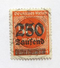 Poštová známka Nemecko 1923 Nominál, pretlaè Mi# 296 Kat 25€