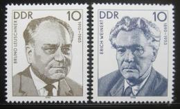 Poštové známky DDR 1990 Osobnosti Mi# 3300-01