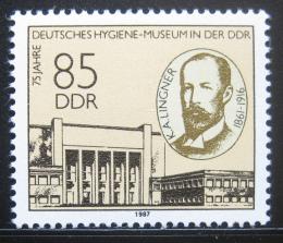 Poštová známka DDR 1987 Múzeum hygieny Mi# 3089
