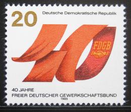 Poštová známka DDR 1985 Odborová organizace Mi# 2951
