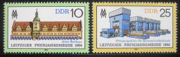 Poštové známky DDR 1984 Lipský ve¾trh Mi# 2862-63