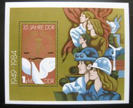 Poštová známka DDR 1984 Výroèí vzniku republiky Mi# Block 79