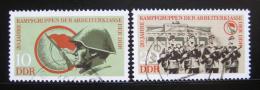 Poštové známky DDR 1973 ¼udové milice Mi# 1874-75