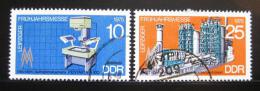 Poštové známky DDR 1975 Lipský ve¾trh Mi# 2023-24