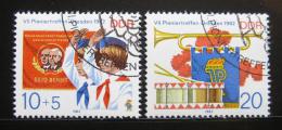 Poštové známky DDR 1982 Setkání pionýrù Mi# 2724-25