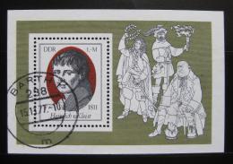 Poštová známka DDR 1977 Heinrich von Kleist Mi# Block 51