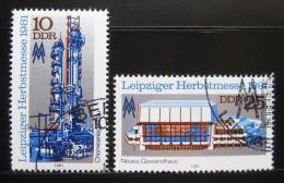 Poštové známky DDR 1981 Lipský ve¾trh Mi# 2634-35