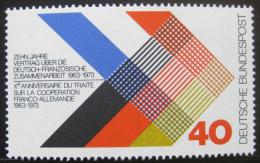 Poštová známka Nemecko 1973 Pøátelství s Francií Mi# 753