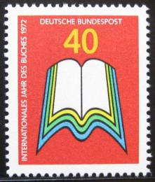 Poštová známka Nemecko 1972 Medzinárodný rok knihy Mi# 740