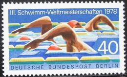Poštová známka Západný Berlín 1978 MS v plavání Mi# 571