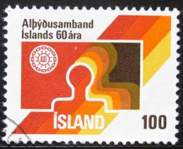 Poštová známka Island 1976 Federace práce Mi# 519