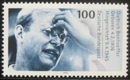 Poštová známka Nemecko 1995 Dietrich Bonhoeffer, teolog Mi# 1788
