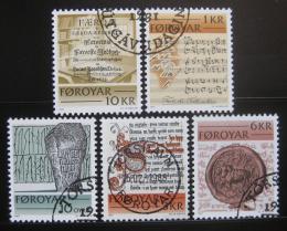 Poštové známky Faerské ostrovy 1981 Historické nápisy Mi# 65-69