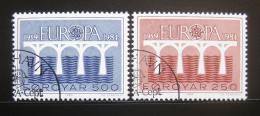 Poštové známky Faerské ostrovy 1984 Európa CEPT Mi# 97-98