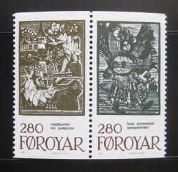 Poštové známky Faerské ostrovy 1984 Rozprávky,pár Mi# 107-08 Kat 11€
