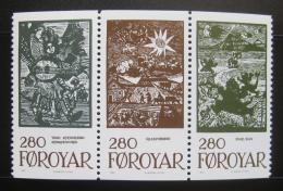 Poštové známky Faerské ostrovy 1984 Rozprávky,tripl Mi# 108-10 Kat 16€